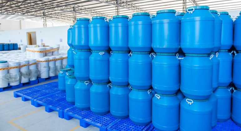 Picture of plastic pallets