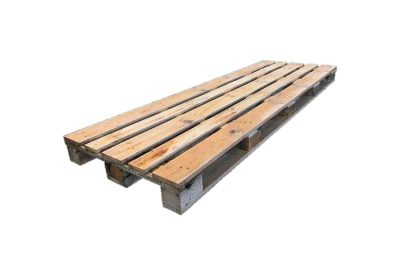 Vierwegpalette 800 x 2400 mm, 5 Deckbretter